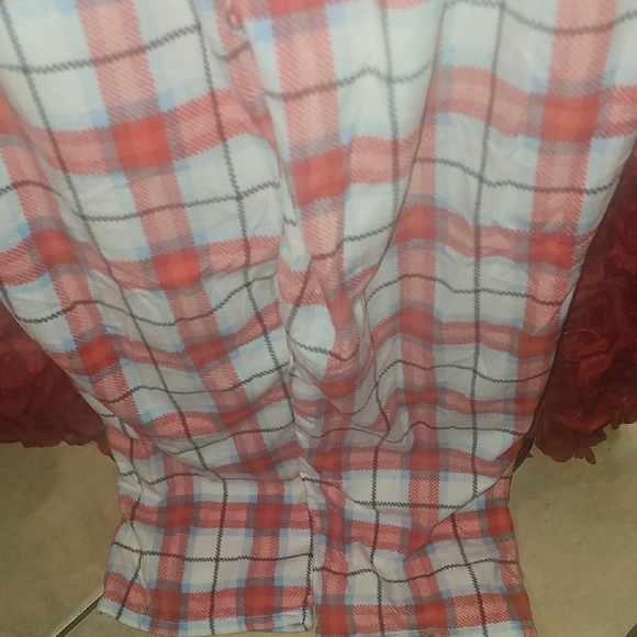 Wondershop NWT Women's Red and White Plaid Soft Fleece Pajama Pants Size Xlarge - Picture 6 of 8